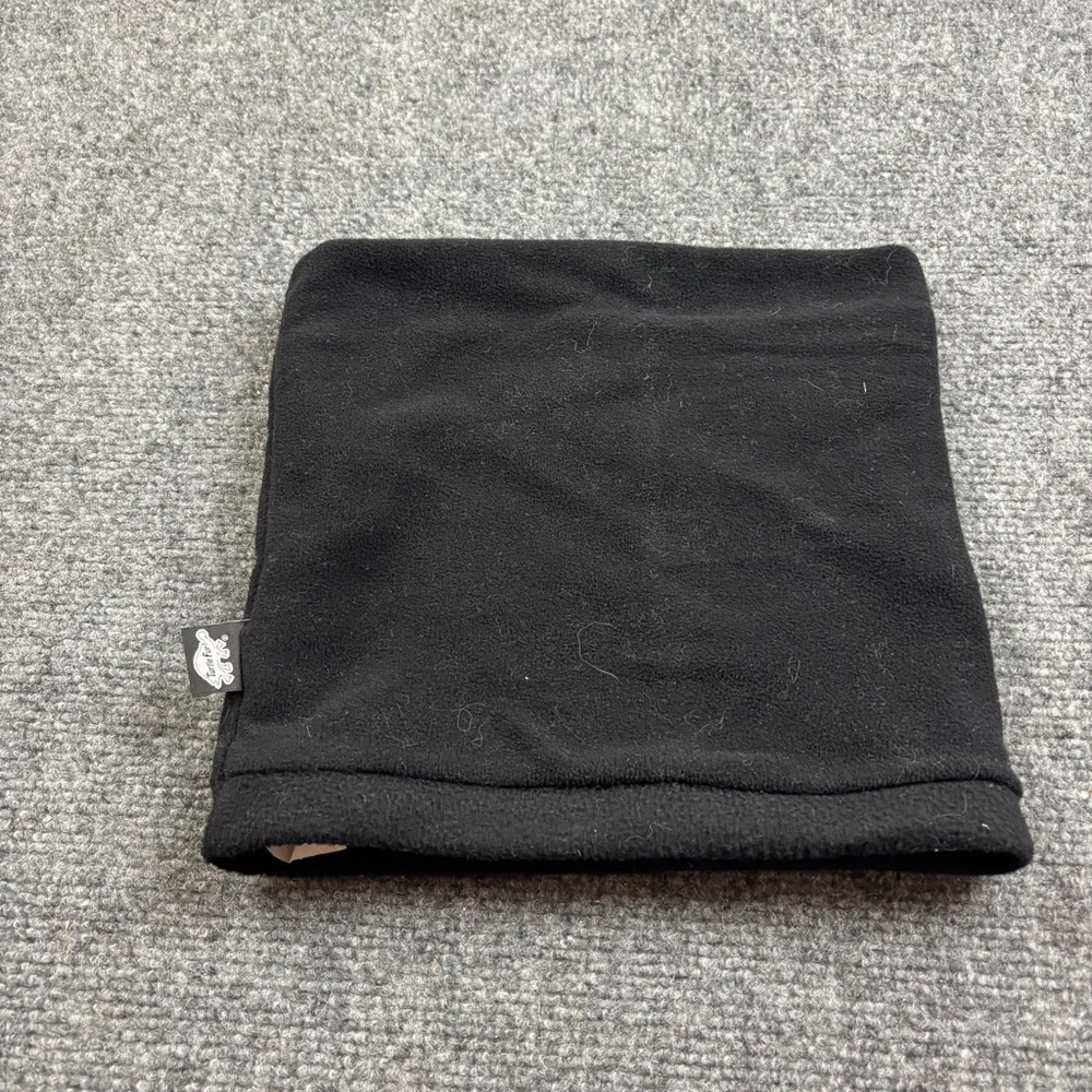 TURTLE FUR Black Fleece Neck Gator Face Mask One Size Fits Most